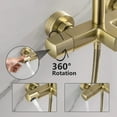 thumbnail image 5 of Exposed Rain Shower Kit with Tub Spout and Slide Bar， Surface-Mounted Shower System with High Pressure Handheld Spray, 5 of 8