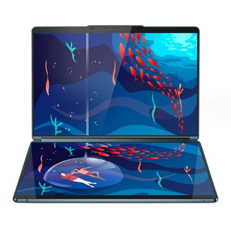 Lenovo Yoga Book 9i Intel Laptop, 13.3" Glass, 155U, Graphics, GB, 1TB SSD