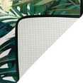 thumbnail image 5 of SKYSONIC 36x24in Tropical Palm Leaves Area Rug, Hibiscus Floral Non-Slip Floor Carpet for Indoor Living Dining Room Bedroom, 5 of 7