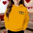 thumbnail image 2 of Hoodie Kids Valentines Day Sweatshirt Long Sleeve Casual Heart Sweatshirt Crewneck Pullover Boys 8-9 Years Clothes, 2 of 4