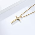 thumbnail image 3 of Valentine's Day Cross Necklace Gold Chain Pendant, 3 of 5