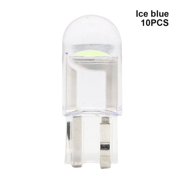 Kenally 10 Uds T10 168 192 2825 COB LED coche cuña estacionamiento luz lateral puerta bombilla instrumento lámpara Auto matrícula luces Bombillas para automóviles azul hielo 10 piezas Kenally VI000621-14