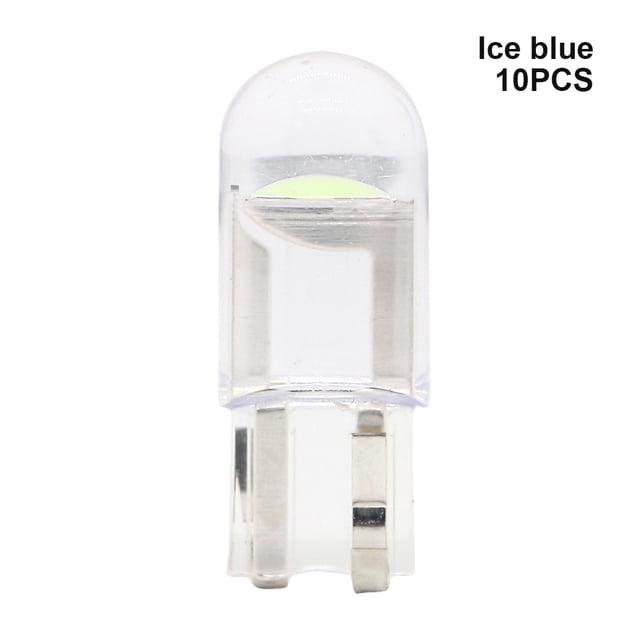 Kenally 10 Uds T10 168 192 2825 COB LED coche cuña estacionamiento luz lateral puerta bombilla instrumento lámpara Auto matrícula luces Bombillas para automóviles azul hielo 10 piezas Kenally VI000621-14
