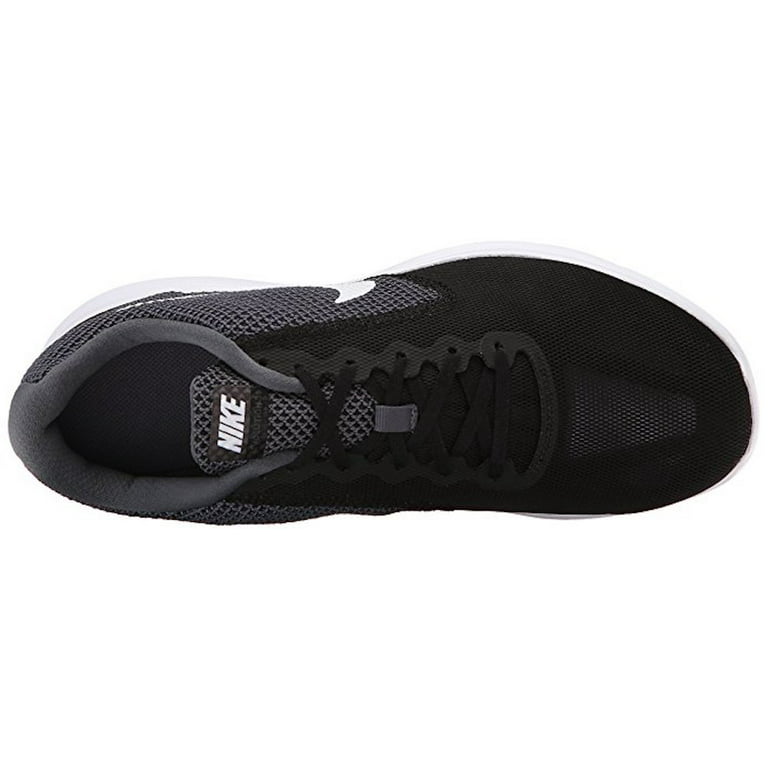 Men's Revolution 3 Dark Grey / White-Black Ankle-High Running Shoe - - Walmart.com