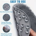 thumbnail image 6 of Foot & Back Shower Scrubber, Silicone Bath Massage Pad with Non-Slip Suction Cups, Wall Mounted Body Back Scrubber, Deep Cleansing Body Skin Tool bathroom accessories, 6 of 11