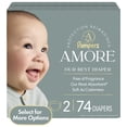 thumbnail image 2 of Pampers Amore Baby Diapers Size 2, 74 Count (Select for More Options), 2 of 13