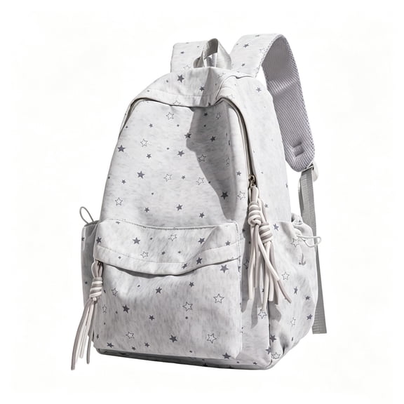 Ins Style Star Backpack Women Student Cute Large Capacity School Bag Junior High Senior High Casual Travel Rucksack Pink