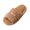 12#Brown, variant on Ladies Single Strap Faux Fur Slide Slippers Decorative Buckle Soft Fluffy Winter Bedroom Slides