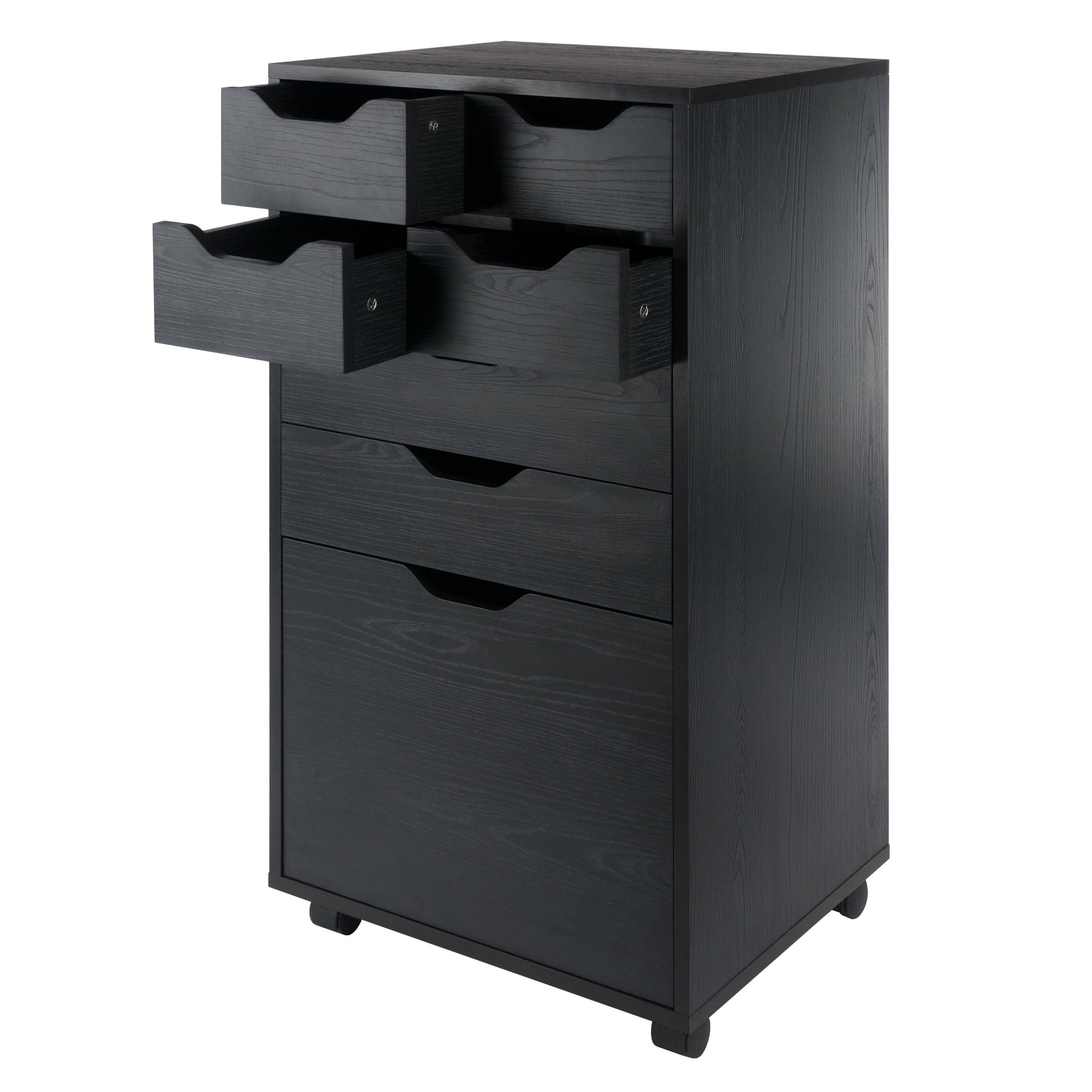 Winsome Halifax Bins & Drawers Multi-Storage Tall Mobile Cabinet