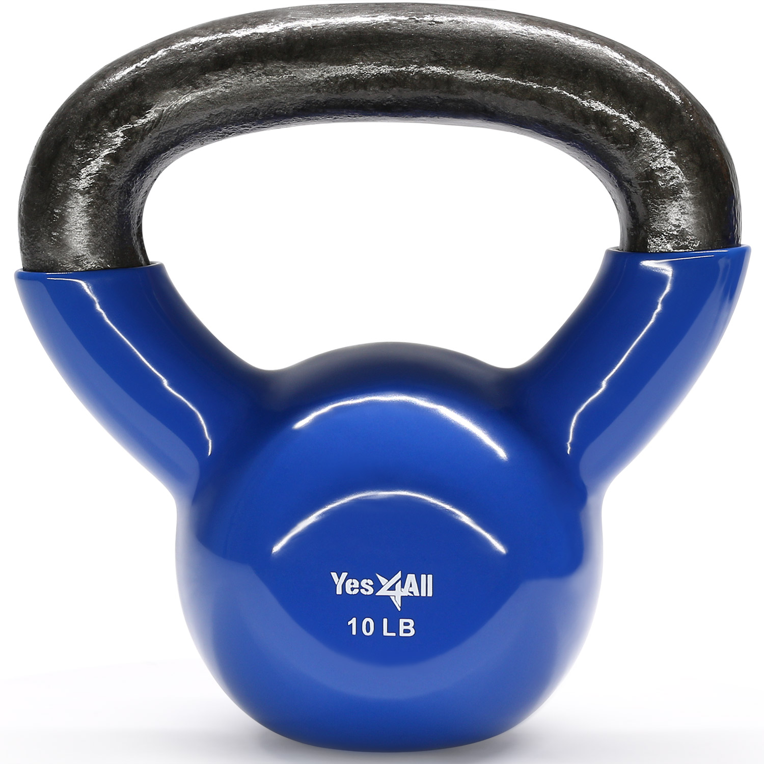 Great for Full Body Workout and Strength Training Yes4All Combo Vinyl Coated Kettlebell Weight Sets Vinyl Kettlebells 5 10 15 lbs