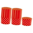 thumbnail image 5 of deevoka 100 Pieces Bread Baking Cup Paper Baking Pans for Engagement Party Christmas 13.5cmx9.5cm, 5 of 9