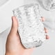 thumbnail image 4 of Copa dental Glacier Pattern - vaso de plástico gris transparente de gran capacidad de 300 ml para parejas y hogares, 4 of 6