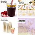 thumbnail image 4 of Efavormart 12 Pack Rose Gold Disposable 9 oz Plastic Tumblers Rimmed Design For Wedding Party Decoration, 4 of 11