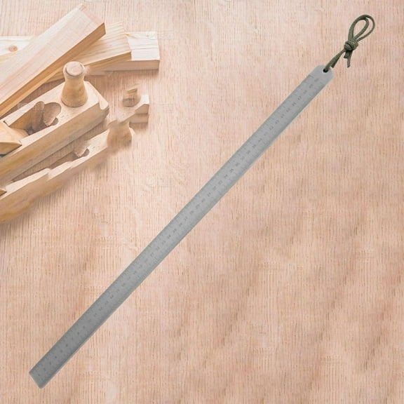 Heavy Duty Ruler Self Defense, Stainless Steel 20 Inch Metal Rulers, Self Defense Ruler Hand Centimeter Inch Dual Scale Measuring Tool with Holster for Easy Measurements (1PCS)