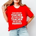 thumbnail image 5 of Your English Teacher and Your Gym Teacher Block - Women's Short Sleeve Tee, 5 of 8