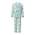 thumbnail image 3 of AIGUR Family Matching Christmas Pajama Set, Family Matching Pajamas Sets Cute Christmas Tree Button up Long Sleeves Shirt and Elastic Pants for Soft Loungewear, 3 of 11