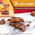 thumbnail image 3 of Atkins Caramel Almond Clusters, Gluten Free, High in Fiber, 1g Sugar, 2g Net Carb, Keto Friendly, 8 Count, 3 of 5