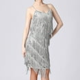 thumbnail image 5 of Up to 65 off!Lolmot Plus Size Sequin Dress Women's Fringe 1920s Gatsby Cocktail Dress Sexy Tassel Latin Dance Dress Sleeveless Spaghetti Strap Party Flapper Dresses, 5 of 8