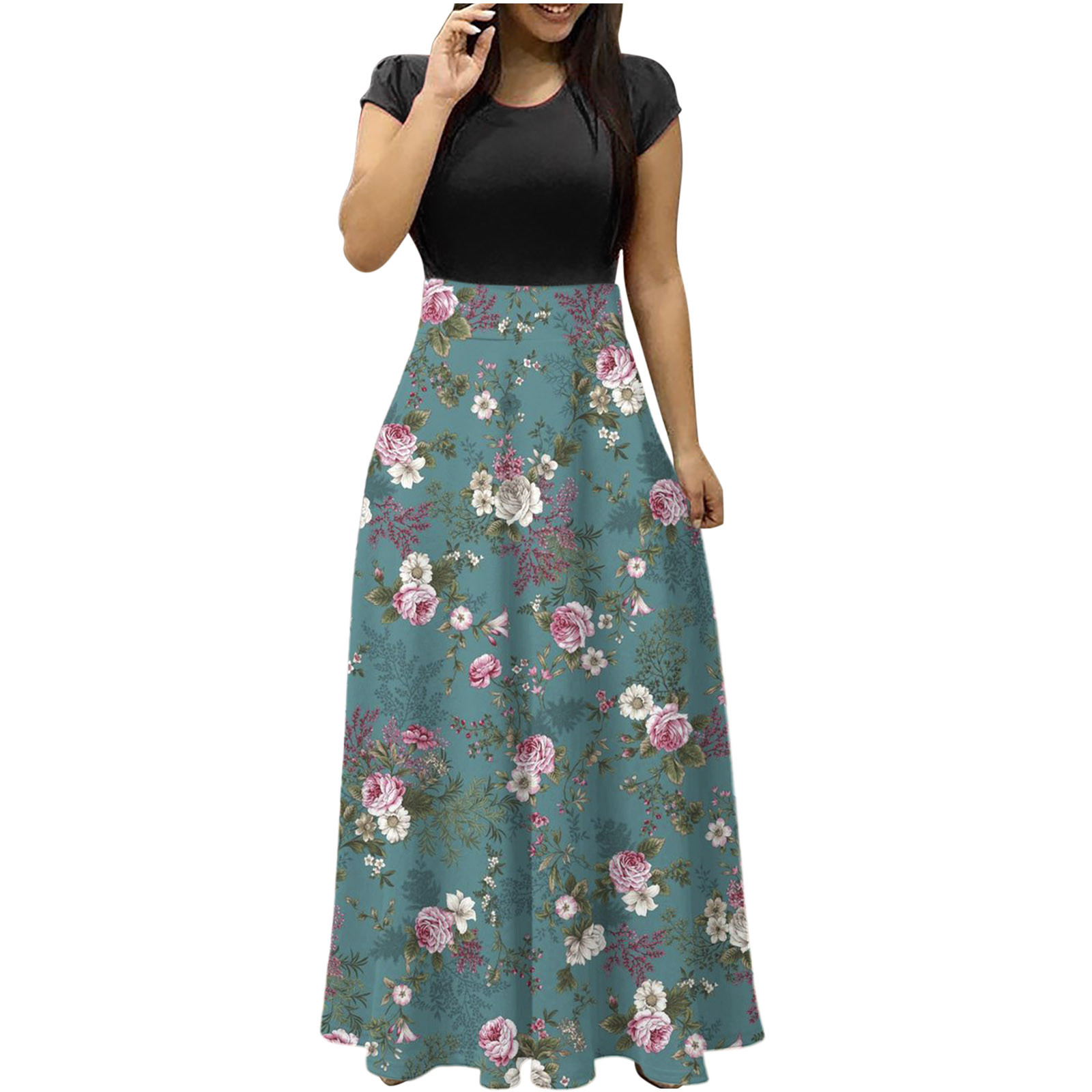 Dresses for Teen Girls Summer Dresses for Women,Women's Floral Vintage