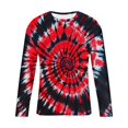 thumbnail image 4 of SJLDQY Mens Long Sleeve Tshirts Tie Dye Graphic T-Shirts for Men Casual Crew Neck Loose Fit Soft Tops, 4 of 5