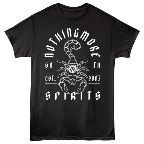 Nothing More - Scorpion - American Classics - Front Print Black Adult Short Sleeve T-Shirt