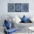 thumbnail image 5 of Navy Blue Wall Decor with Talavera, Mandala, and Moroccan Art Prints - Vintage Wall Art for Bohemian, and Mexican Decor - Elegant Artistic Wall Decorations for Home, 5 of 6