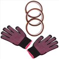 thumbnail image 4 of Guantes resistentes al calor y 3 rollos de cinta de prensa de calor de 10 mm x 33 metros y 108 pies guantes una prueba de calor Guante Cinta térmica Cinta de sublimación, 4 of 5
