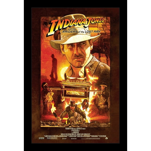 INDIANAN JONES AND THE RAIDERS OF THE LOST ARK - 11x17 Framed Movie Poster