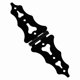 thumbnail image 1 of Bisagra decorativa con correa National Hardware, acero negro, 30 cm, 1 of 1