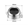 thumbnail image 2 of Rejilla de ventilación, ventilación de campana de pared redonda, boca de salida de ventilación de rejilla de acero inoxidable 304(ø150mm), 2 of 3