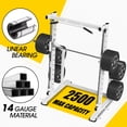 thumbnail image 5 of syedee Smith Machine Home Gym, Power Rack Cage with Linear Bearing,Commercial Grade(White), 5 of 9