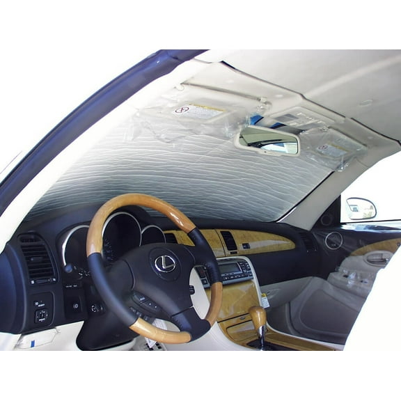 HeatShield, The Original Windshield Sun Shade, Custom-Fit for Lexus SC430 Coupe 2002-2010, Silver Series