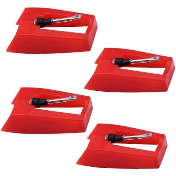 4 Pack Ruby Record Player Needle Turntable Stylus Replacement For Ion Jenson Crosley Victrola Sylvania Turntable Phonograph Lp Vinyl Player More Brand