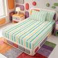 thumbnail image 2 of Erosebridal Modern Striped Zipper Twin Comforter Sets with Fitted Sheet and 2 Pillowcases,Abstract Line Art Zipper Bedding Set,Reversible,4-Piece, 2 of 7