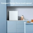 thumbnail image 3 of KNDKO Upright Freezer, 1.2cu.ft Mini Freezer with Adjustable Thermostat & Removable Shelves, Stand Up Freezer for Home/Office/Dorm, White, 3 of 7