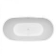 thumbnail image 3 of 59" N-560-59FSWH-FM Soaking Freestanding Tub and Tray With Internal Drain, 3 of 3
