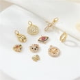 thumbnail image 2 of Venta al por mayor de circonita con microincrustaciones de corazón de oro de 14k, colgante de Hello Kitty, collar, pendientes, accesorios DIY para la fabricación de joyas, 2 of 4