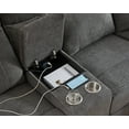 thumbnail image 5 of Othniel Power Reclining Sectional Sofa Recliner Couch with USB Ports Cup Holder Storage Chenille Gray, 5 of 8