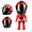 Red, variant on Mini Motorcycle Helmet Heroes Transforming Ornaments with Hidden Racers Inside,Motorcycle Helmet Action Figure with Hidden Racer Inside,360 Articulated Joints,Foldable Design for Storag