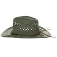 thumbnail image 6 of Panama Jack Drifter Sun Hat - Toyo Straw, 3 1/4" Shapeable Brim (Olive), 6 of 9