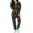 thumbnail image 5 of Pyjama de Noël à Capuche pour Femmes - Chaud, Doux et Confortable une Pièce pour les Fêtes, 5 of 5