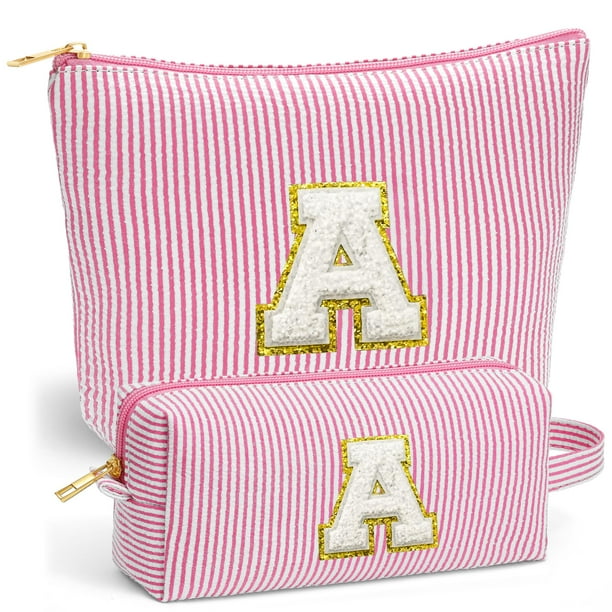Bolsas de maquillaje de viaje Fohufo para niñas de 6 a 12 años con brochas