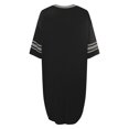 thumbnail image 2 of DuoJiaJ Womens Nightgown Short Sleeve Sleepshirt Women's Long Nightgowns Black, 2 of 5