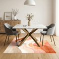 thumbnail image 3 of ODIKA 5'x7' Ultra-Soft Area Rug, Peach Gradient Swirling Wave Ombre Abstract Flow Pastel Ripple None Washable, Bare feet friendly, Silk-Touch for Bedroom Home office, 3 of 7