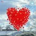 thumbnail image 4 of Window Flakes Reusable Valentine Decoration Heart of Hearts Vinyl Window Cling (Peel & Cling). Made in America. (Medium), 4 of 9