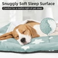 thumbnail image 6 of Dog Crate Mats with Non Slip Bottom Washable Dog Bed for Cage Soft Dog Crate Pad with Star Pattern, Blue, 24*18, 6 of 7