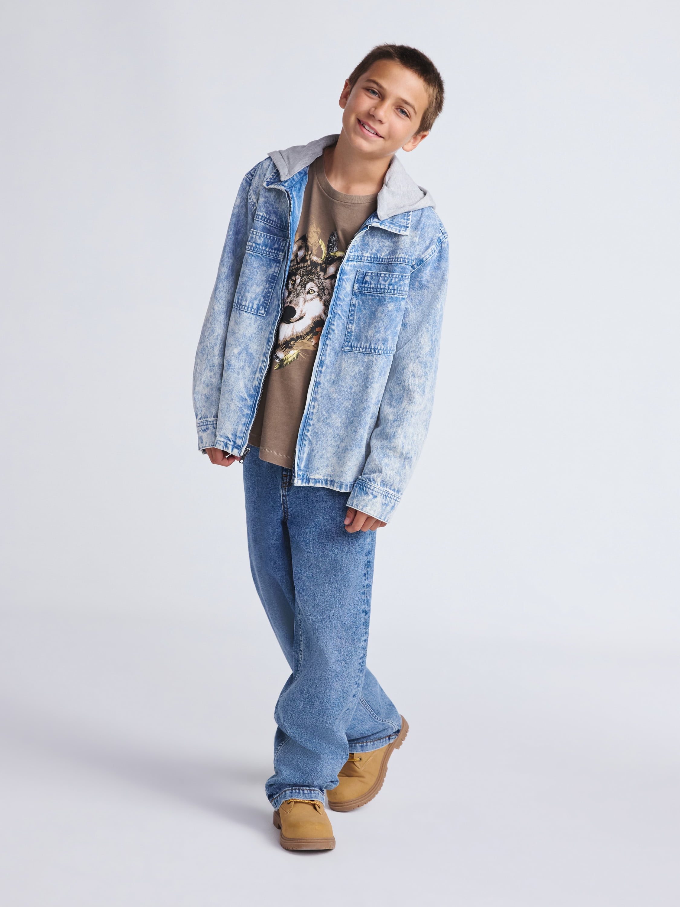 Weekend Academy Boys Baggy Denim Jeans, Sizes 4-18