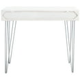 thumbnail image 6 of SAFAVIEH Marigold Mid-Century w/ Drawer Writing Desk, White Wash/Silver, 6 of 14