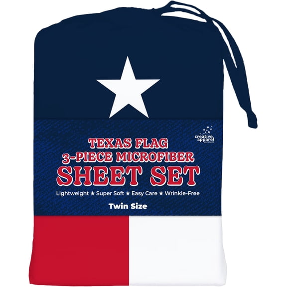 Texas Flag Twin Sheet Set