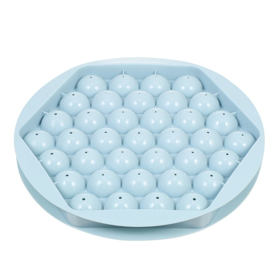 FUEENIRVA Blue Plastic Ice Ball Molds Safe Material for Home Summer Drinks